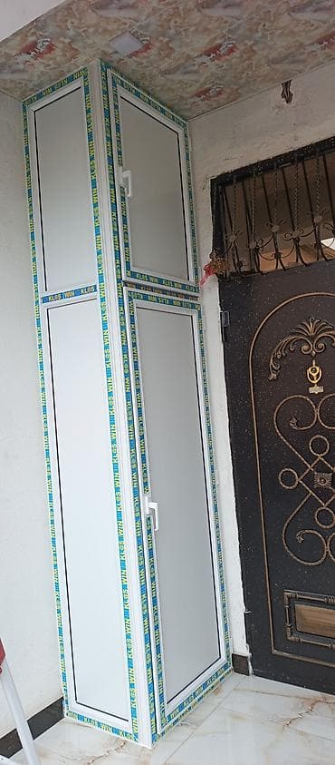 Plastik şkafıların sifarişi Ağ rəngdə 1 kvadratı 90 azn Rəngli 1