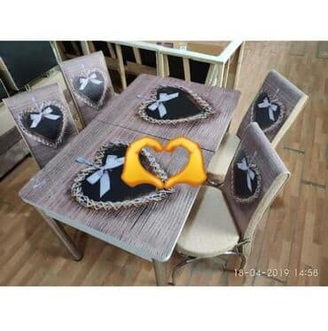 tibb bacısı şəkilləri: Mətbəx üçün, Yeni, 4 stul — 1