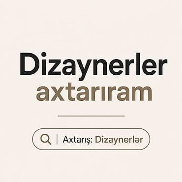 Dizaynerlər axtarılır, tecrubeli 🎨 Dizaynerlər axtarırıq!