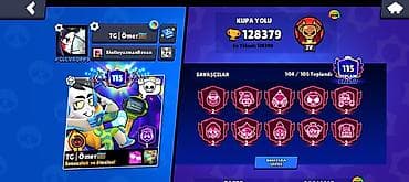 Brawl Stars hesabı – yüksək səviyyəli, zəngin məzmunlu - Kupa yolu — 1