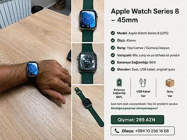 Smart saatlar: İşlənmiş, Smart saat, Apple, rəng - Boz — 1