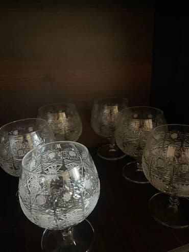 fosfor ulduz: Qədəhlər, rəng - Ağ, Xrustal, 6 ədədli dəst — 2