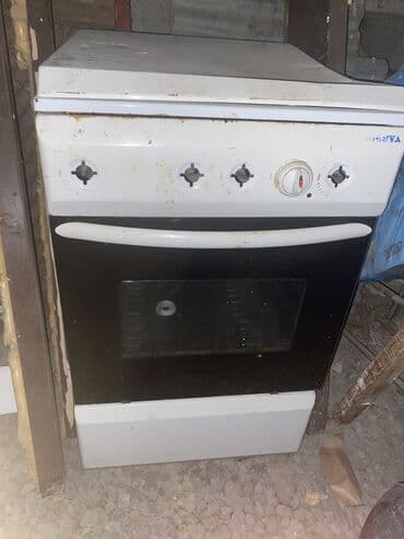 qaz plətəsi: Qaz sobası Ayrıca dayanan, 4 gözlü, İşlənmiş — 2