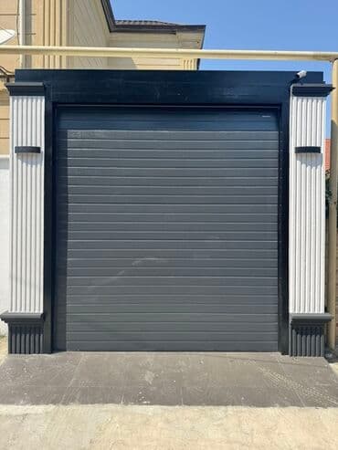 Yeni Metal Qaraj darvazası, Seksional, Pulsuz quraşdırma, Pulsuz çatdırılma, Rayonlara çatdırılma