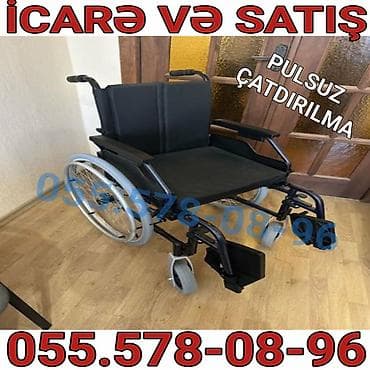 İcarə və satış üçün əlil arabası - Manual tip, böyük arxa təkərlər və