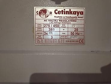bal bidonu: Cetinkaya AC Gərginlik Tənzimləyicisi (Voltage Regulator) - — 3