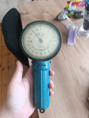 dəngə qabı qiyməti: Mexaniki asqı tərəzi (sovet istehsalı) - Maksimum yük: 20 kq — 1