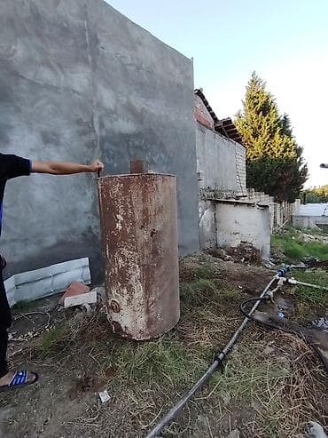 pec soba: Metaldan silindrik çən/boiler gövdəsi Əla vəziyetdedir - Material — 3
