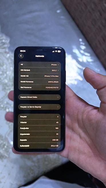 iphone 13 sad: IPhone 11 Pro Max, 256 GB, Qızılı, Face ID — 4