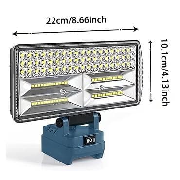 3 d rucka: LED iş proyektoru – Makita 18V akkumulyatorları ilə uyğundur — 4