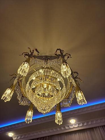 lyüstr: Çılçıraq, 10 və daha çox lampa, Metal — 2