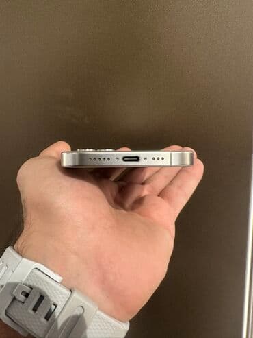 irşad iphone 15: IPhone 15 Pro, 256 GB, White Titanium, Face ID, Simsiz şarj, Zəmanət — 6