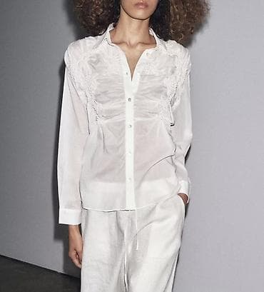 ZARA XL razmer ağ sorocka.Yenidi etiketi üstünde.Satışda ZARAda 179