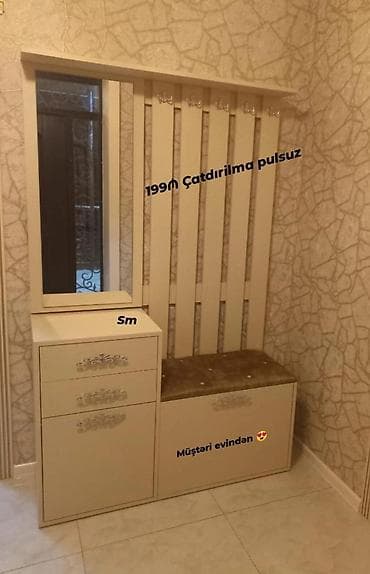 Dəhliz üçün çoxfunksiyalı giriş mebeli dəsti. Kompozisiyaya asılqan lalafo.az -da Dəhliz üçün çoxfunksiyalı giriş mebeli dəsti. Kompozisiyaya asılqan