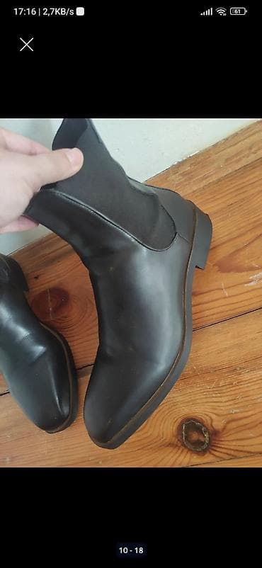 kişi botu: Ölçü: 39, rəng - Qəhvəyi, İşlənmiş — 6