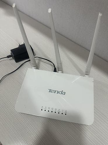 wi fi modem 5g: Tenda Wi‑Fi router - Brend/model: Tenda (3 antenalı simsiz router) - — 1