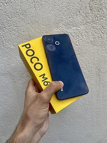 iphone 6s pulus: Poco M6, 128 GB, rəng - Qara, Barmaq izi, Face ID — 1