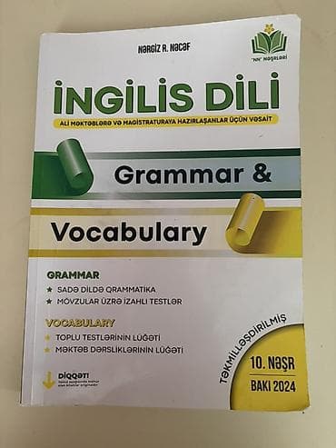 Məhsul: “İngilis Dili – Grammar & Vocabulary” dərs vəsaiti