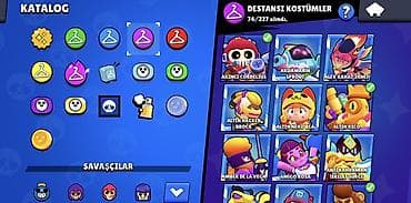 qizil sikke: Brawl Stars hesabı – yüksək trofeyli və zəngin kosmetik kolleksiya — 7