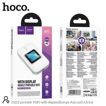 Kompüter, noutbuk və planşetlər: Cib modemi Wİ-Fİ routeri "Hoco DQ12 🔹 Hoco DQ12 Portativ 4G Wi-Fi — 4