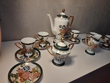 karaca meyve qabi: Qəhvə dəsti, rəng - Ağ, Farfor, İtaliya — 2