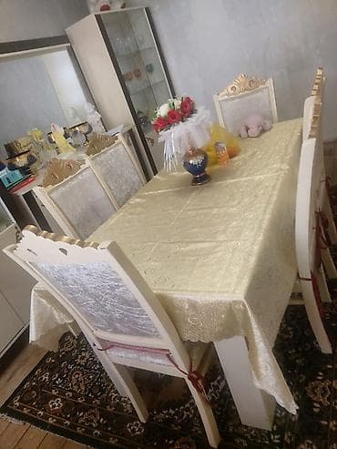 zabrat mebel: Klassik üslubda dəst mebellər - Yataq otağı üçün güzgülü makiyaj — 2