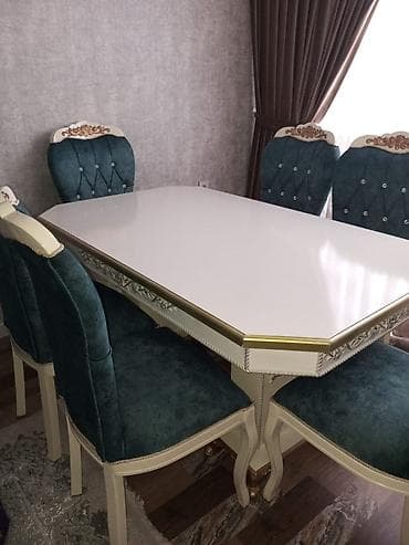 usdol usdul: Qonaq otağı üçün, Yeni, Açılmayan, Oval masa, 6 stul — 2