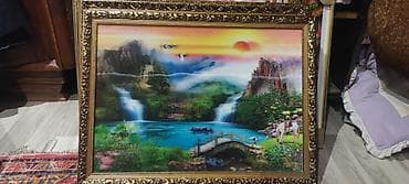 Çərçivəli dekorativ tablo kolleksiyası - Mövzu: təbiət mənzərələri və