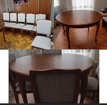 qonaq masa: Qonaq otağı üçün, 6 stul — 1