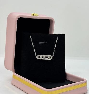 Gumus boyunbagi 925 ayyar catdirilma var 45 sm 4 qram lalafo.az -da Gumus boyunbagi 925 ayyar catdirilma var 45 sm 4 qram