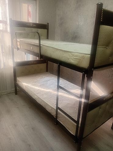 2 li kravat: Oğlan və qız üçün, Çarpayı, Matras ilə, Siyirməsiz, Dəmir — 3