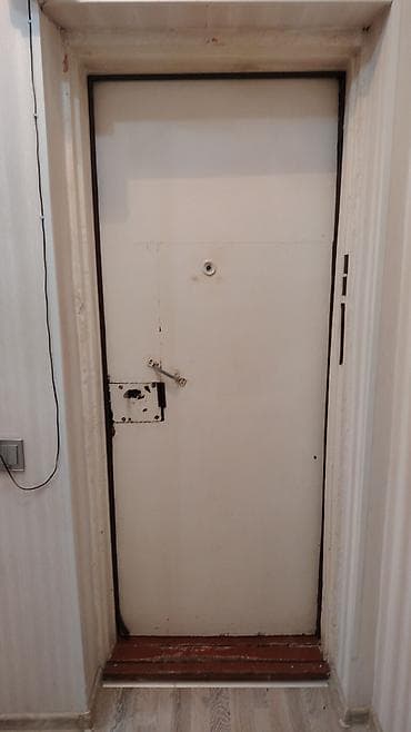 dəmir qab: Metall qapı – giriş/mətbəx üçün - Material: metal korpus, iki tərəfli — 2