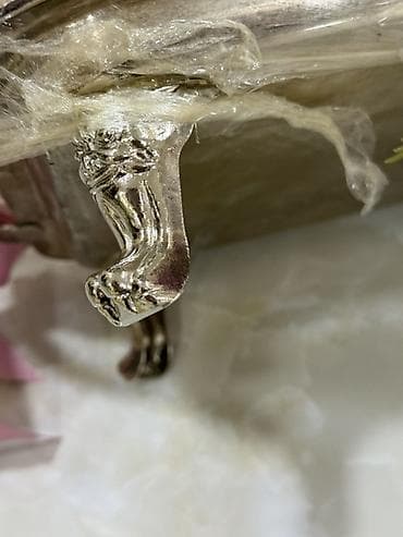 şef qapi: Dekorativ zərif sininin üstü və asma kompozisiya - Material: metal — 10