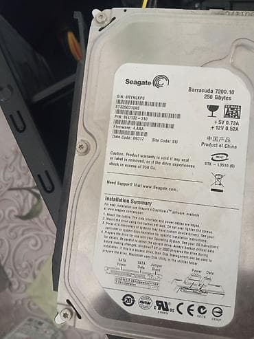samsung hdmi kabel: Seagate Barracuda 7200.10 HDD – 250 GB, 3.5" SATA 250GB 99%FAIZ TAM — 1