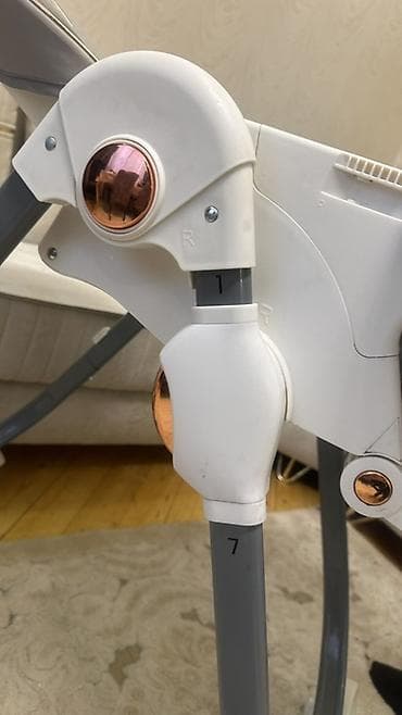 Uşaq dünyası: Uşaq yemək stulu – kidilo Xüsusiyyətlər: - 2qat tepsi: ağ və tünd boz — 7