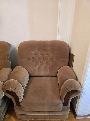 Ev üçün mebel: Divan (açılan) kreslo dəsti — 3