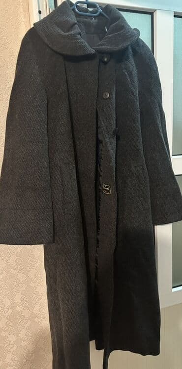 каролина валиант шубы в баку цены: Qadın palto - Rəng: tünd boz - Uzun model, A‑kəsim siluet - Ön hissə — 2