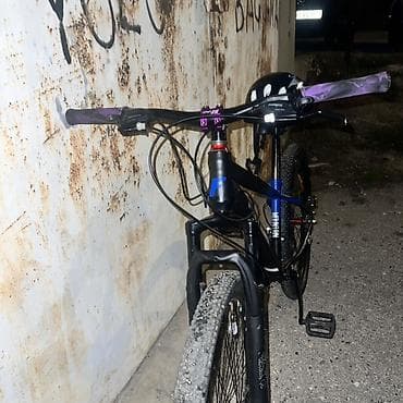 FULLBIKE dağ velosipedi - Çərçivə: yüngül alaşımdan, qara–mavi rəng — 6