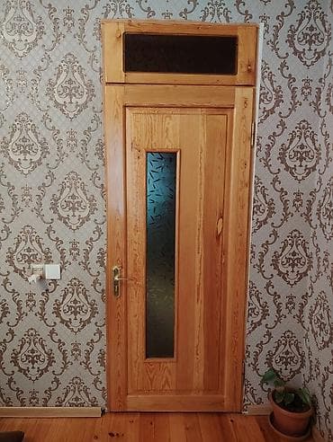 qapılar taxta: Taxta Qapı - (Şüşəli) — 3