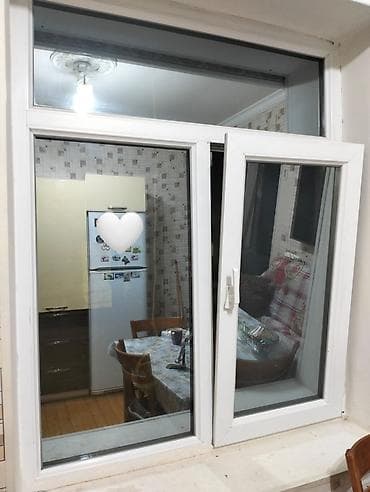 İkiqat şüşə paketi Plastik pəncərə, Еni: 120 sm, Uzunluğu: 150 sm — 1