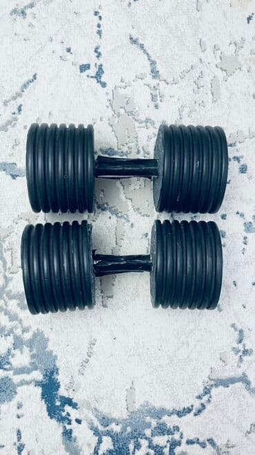 skamya idman: Ucuz qiymətə iki ədəd on kiloluq qantel satılır — 1