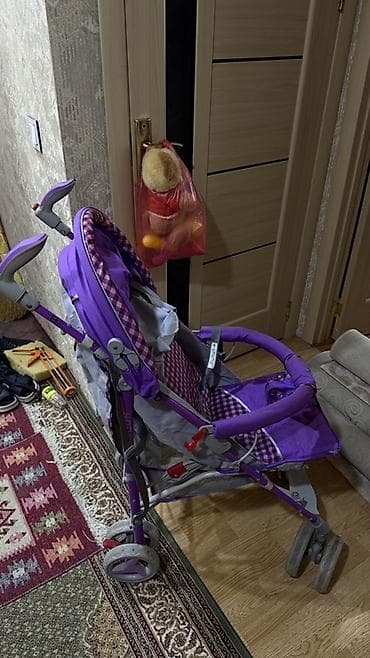 Детский мир: Uşaq arabası – bənövşəyi-boz rəngdə, yüngül və rahat model — 2