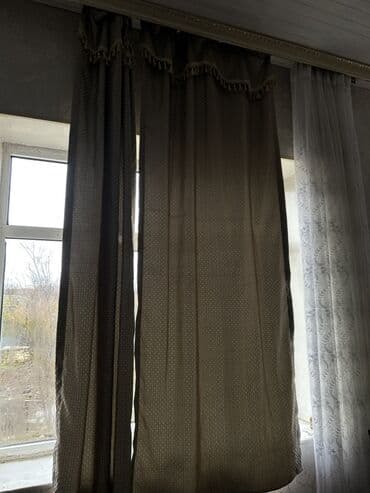 Kasalar: Qalın pərdə dəsti - Komplekt: 2 ədəd tünd qəhvəyi qalın pərdə, 2 ədəd — 6