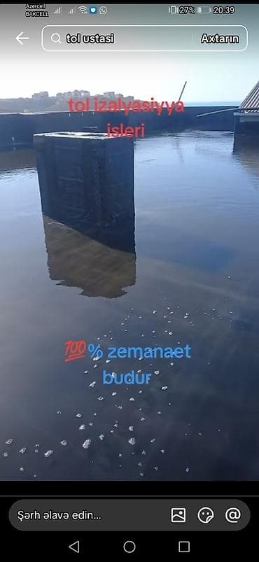 su kecirməyən: Tol izolyasiyası və dam örtüyü xidmətləri - Məqsəd: Düz damlar — 2