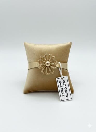 Toy paltarları və aksesuarları: Zərif zinət dəsti – yüksək keyfiyyətli qızıl örtüklü - Qolbaq 1 — 1