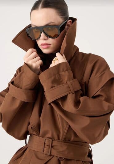 женские коричневые плащи: Плащ, цвет - Коричневый — 2