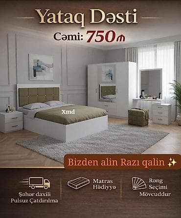 riyad mebel evi: İkinəfərlik çarpayı, 2 tumba — 1