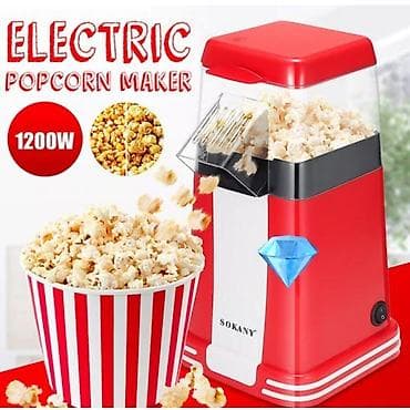 Elektrik Popkorn Aparatı – SOKANY - Güc: 1200W - Sürətli və bərabər lalafo.az -da Elektrik Popkorn Aparatı – SOKANY - Güc: 1200W - Sürətli və bərabər