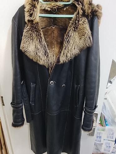 дубленки в баку: Мужское пальто, 2XL, цвет - Черный — 2