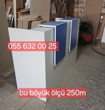 Resepsiyon/qarşılama masaları - Dizayn: Müasir düzbucaqlı forma, ön — 4